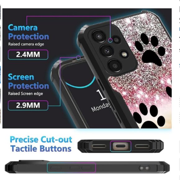 Case for Samsung Galaxy A32 5G Phone Case, Stand Kickstand Case Shock-Absorbing - Picture 3 of 5